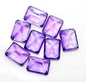 Améthyste naturelle rectangle taillé en vrac 7x5mm améthyste non traitée lot de gros pour bijoux bague sertissage en vrac - Product Image 6