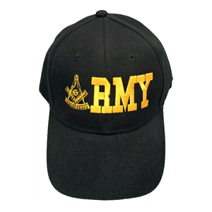 Sombrero de béisbol de mezclilla negro ajustable con diseño masónico bordado 3D para deportes casuales fiesta al aire libre viaje ciclismo Ronpex - Product Image 3