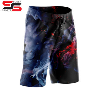 Pantalones cortos deportivos atléticos de verano personalizados para hombre, cintura elástica, estilo informal, sólidos, antiarrugas, para actividades al aire libre, pantalones cortos informales - Product Image 4