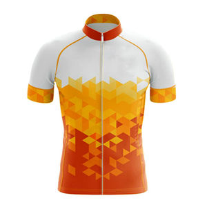 Venta al por mayor unisex de secado rápido transpirable bicicleta Jersey logotipo personalizado ciclismo deportes desgaste mejor material hombres y mujeres ciclismo Jersey - Product Image 3