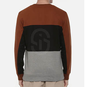 Vente en gros de pulls molletonnés en coton mélangé de haute qualité personnalisés en coton polyester faits pulls pour hommes - Product Image 5