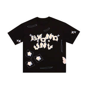 OEM เสื้อทีเชิ้ตลำลองแขนสั้นผ้าฝ้ายใส่วิ่งออกกำลังกายแบบหลวมใส่ได้พอดีตัวปกติแห้งเร็ว - Product Image 1