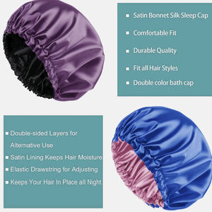 หมวกผ้าซาตินคลุมผมทำโลโก้ตามสั่งทำโลโก้ได้ตามต้องการ - Product Image 4