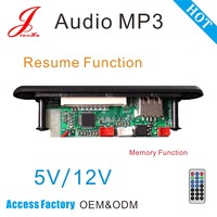 Module de haut-parleur audio radio Bluetooth 12V 5V en gros d'usine, carte décodeur lecteur MP3 WMA WAV FM SD USB Bluetooth à prix abordable