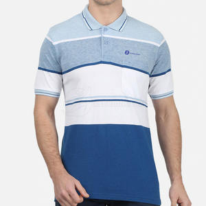 เสื้อโปโลผ้าฝ้ายและเส้นใยไม้ไผ่ผ้าถักสำหรับสวมใส่ในชีวิตประจำวันแห้งเร็วใส่สบาย - Product Image 1