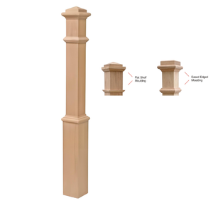 EFS Boîte de meubles en bois massif apprêtée en peuplier du Vietnam Installation facile Escalier intérieur Pièces d'escalier - Product Image 4