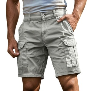 Shorts cargo pour hommes en toile, style streetwear, séchage rapide et respirant, tendance rétro, coupe ample, été 2025, MS-SH-1442 - Product Image 5