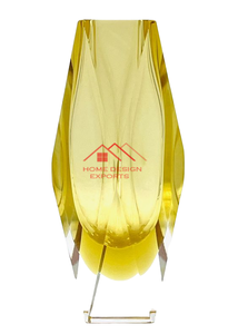 Venta caliente color de vidrio creativo patrón vertical transparente arte pequeño jarrón en adornos decorativos maceta de vidrio y jarrones - Product Image 5