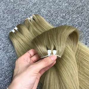 Paquets d'extensions de cheveux Remy vierges à double tirage de couleur claire crue droite naturelle à prix d'usine en gros - Product Image 4