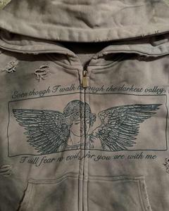 Sudadera con Capucha Extra Grande de Estilo Urbano Personalizada |   Sudadera Hip Hop al por Mayor |   Fabricante de Sudaderas de Algodón de Moda - Product Image 2