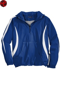 Hot Sale <b>Summer</b> Hooded Half Zip Embroidered <b>Lightweight</b> Waterproof Breathable Windproof <b>Jacket</b> Men Outdoor Windbreaker Rain Coat - Product Image 5
