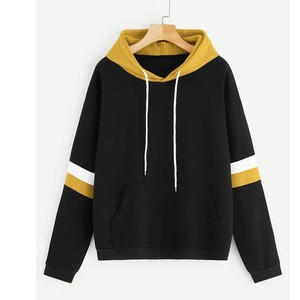 Stylish Drawstrings Premium Quality Stylish Girls New Partywear Designer <b>Black</b> & White 2 Piece Hot Sale <b>Hoodie</b> & Tops Sweatshirt - Product Image 6