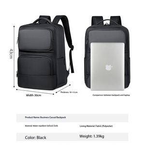 Mochila Impermeable para Portátil, Gran Capacidad, Expandible, Bolsa de Negocios para Computadora, Bolsas de Viaje de Alta Calidad para Portátil en Venta - Product Image 2