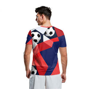 Vente en gros de maillots de football décontractés 100% polyester France, personnalisables avec le nom du joueur et le logo, unisexes, manches courtes, sur mesure - Product Image 5