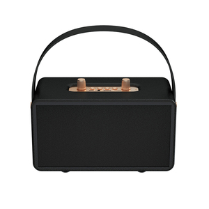 Retro bằng gỗ da không Dây BT Loa <span class=keywords><strong>FM</strong></span> Đài phát thanh Super Bass woofer hoạt động Stereo Hifi hộp âm nhạc nhà hát loa - Product Image 3