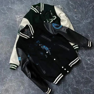 Ligero personalizado Letterman chaqueta escuela Senior mangas de cuero al por mayor personalizado Senior chaqueta personalizada - Product Image 3