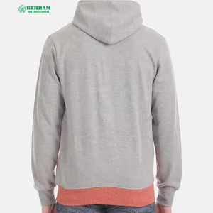 Sweat à capuche unisexe de qualité supérieure pour le streetwear, vente en gros, double fermeture éclair, 100% coton, respirant, séchage rapide, polaire épaisse - Product Image 6
