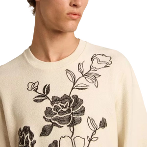 เสื้อสเวตเตอร์ปักลายสำหรับผู้ชายผ้าฝ้าย100% ใส่สบายระบายอากาศได้ดีพิมพ์ลาย - Product Image 5