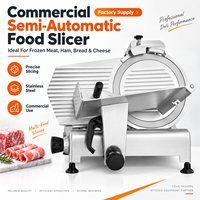 Trancheuse à viande commerciale robuste 120W, 8 pouces (220 mm), lame en acier inoxydable pour charcuterie, boucherie, restaurant, cuisine, vente en gros, OEM, ODM