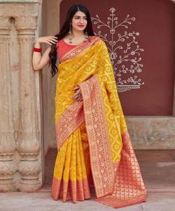 Ropa de fiesta de aspecto más hermoso, Sari de trabajo bordado de red pesada con pieza de blusa, ropa de mujer india, Sari, precio bajo, alfanumero - Product Image 1