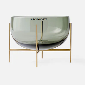 Tazón de fruta seca decorativo de diseño martillado Simple elegante al por mayor último soporte chapado en oro antiguo mesa de restaurante cuencos para servir - Product Image 4