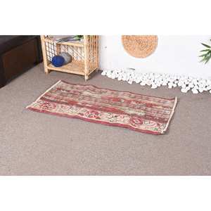 Classic Vintage Turkish Rug Beige <b>Red</b> Patchwork Design Large Area 210 X 380 cm Eco-Friendly Wool Material Medium Thickness <b>Latex</b> - Product Image 3