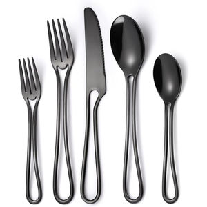 Precio de fábrica indio moderno, cuchillo, tenedor, cuchara, cubiertos de acero inoxidable, juego de cubiertos de lujo para boda para Hotel, restaurante, cena - Product Image 6