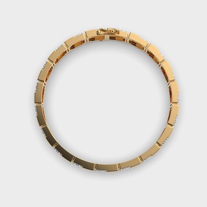 IGI Certified Lab Grown Round Diamond Geometric Link Bracelet in 14K Yellow / White / Rose Gold - Product Image 4