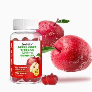 Oemhalal Vegetarische Appelazijn Gummies Voor Gewichtsverlies & Detox | Gezondheidsvoedingssupplement - Product Image 3