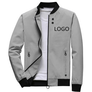 Chaqueta Bomber personalizada Chaqueta impermeable para hombre Cortavientos 100% Poliéster Tallas grandes Chaquetas Bomber para hombre - Product Image 3