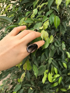 Anillo de Cuerno de Búfalo Natural Ecológico Negro Hecho a Mano Regalo Moderno para Aniversario de Bodas SANIYA HANDICRAFT - Product Image 3