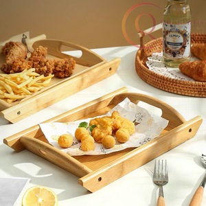 ถาดเสิร์ฟไม้ทำมือจากไม้ธรรมชาติ สีสันปรับแต่งได้ ปลอดสารพิษ ทนทาน ขั้นต่ำ 100 ชิ้น สำหรับบ้านรักษ์โลก - Product Image 5