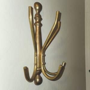 Brass wall hooks handcrafted vintage decorative hardware for cottage bathroom kitchen entryway coat towel rack decor - Product Image 2