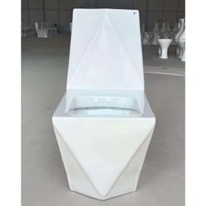 Toilette monobloc en céramique à lavage abordable de haute qualité avec housse de siège de l'Inde - Product Image 2