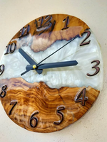 Jam Dinding Kayu Resin Epoxy Kualitas Terbaik Jam Dinding Kayu Resin Epoxy Buatan Tangan Jam Dinding Kayu Resin Epoxy Grosir