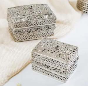 Cajas de joyería de metal para el mantenimiento elegante hermosa caja de baratija hecha a mano eleva tu colección con nuestras elegantes cajas de joyería - Product Image 6