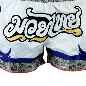 Pantalones cortos duraderos resistentes al desgarro Muay Thai Boxing Fight Kickboxing Grappling Training Workout Gym Shorts para hombres - Product Image 5