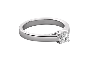 Anillo de Diamantes Personalizado de Fábrica, Anillo de Oro Amarillo de 18k, Anillo de Moissanita de 5mm y 2 Quilates, Anillo de Boda, Aniversario, Fiesta - Product Image 4