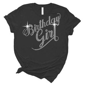 Camisetas Vintage de Color Sólido para Mujer con Pedrería, Diseño con Estampado de Diamantes, 100% Algodón, Hechas en Pakistán, Alta Calidad, Tallas Personalizables - Product Image 2