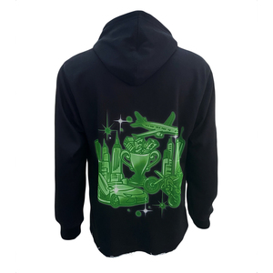 Dernier OEM Logo Imprimé Hommes Coton Ourlet Brut Sweat à Capuche Décontracté Bord Coupé Pull Sans String Surdimensionné Sport Hoodies - Product Image 2