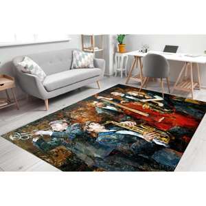 Jazz Musicians <b>Painting</b> Rug, Cello Rugs, African Rug, Music Rugs, Classic Rug, 3D Printed Rug,Chenille Rug - Product Image 3