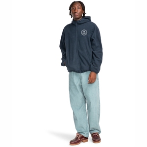 Veste polaire technique d'hiver pour homme avec logo personnalisé du fabricant, fermeture éclair intégrale, coupe-vent, pull à capuche, broderie sur le devant - Product Image 4