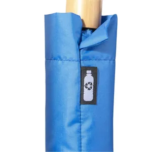 Mini Ombrello in R-PET con Manico in Legno, Gadget Ecologico per Affari e Promozioni - Product Image 3