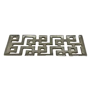 Stylish Handmade <b>Metal</b> Tray for Living Space Tray for Luxury Display <b>Corners</b> Piece with Borders Handmade Zahid Exports in India - Product Image 3