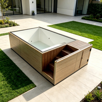Piscine Conteneur Standard Respirante au Design Moderne Prête à l'emploi pour Villa, Jardin, Complexe Hôtelier, Hôtel, Parc de Loisirs, Bâtiment de Bureau