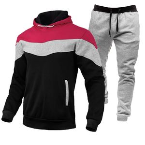Survêtements respirants d'automne de grande taille pour hommes, ensembles de survêtements de jogging, vente en gros - Product Image 1
