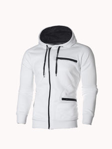 Nouveauté 2026 – Sweats à capuche unisexes en molleton 100 % coton, style streetwear, avec fermeture éclair, poche poitrine, couleurs variées – Vente en gros et personnalisation - Product Image 4