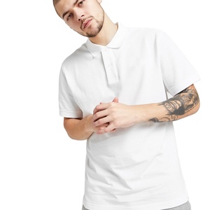 100% coton vêtements actifs pour adultes pour T-shirts polo haute personnalisable solide tricoté à manches courtes respirant taille normale teint uni - Product Image 1