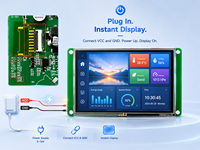 Pantalla Inteligente TDO de 10.1 Pulgadas, 1024x600, RS485/RS232/5VTTL UART Serial, IPS TFT LCD, 600nits de Alto Brillo para HMI, Máquinas Quirúrgicas