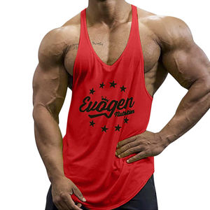 Débardeurs décontractés pour hommes Respirants 100% coton Chemises sans manches imprimées personnalisées - Product Image 2